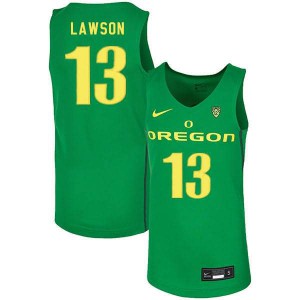 Men Ducks #13 Chandler Lawson Green Basketball Stitched Jersey 289934-461