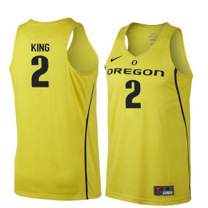 Men's UO #2 Louis King Yellow Basketball Player Jerseys 213396-510