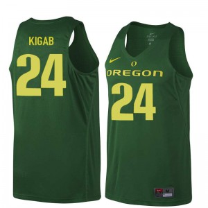 Men UO #24 Abu Kigab Dark Green Basketball University Jersey 919347-498