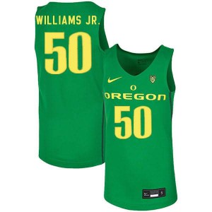 Mens Ducks #50 Eric Williams Jr. Green Basketball Stitched Jerseys 364990-500