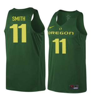 Men Oregon Ducks #11 Keith Smith Dark Green Basketball Basketball Jerseys 980769-666