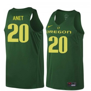 Mens Oregon #20 Bob Anet Dark Green Basketball Alumni Jersey 611495-461