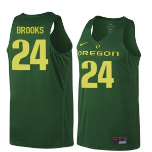 Men University of Oregon #24 Dillon Brooks Dark Green Basketball Embroidery Jersey 907734-710