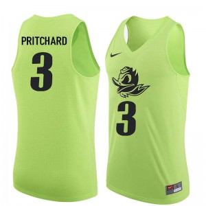 Men Ducks #3 Payton Pritchard Electric Green Basketball University Jersey 616676-259