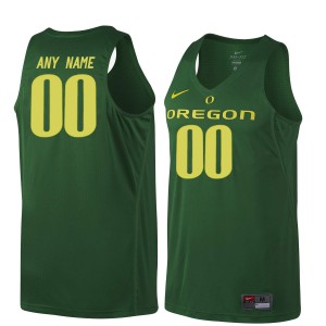 Men Oregon Ducks #00 Customized Dark Green Basketball Official Jersey 730022-533