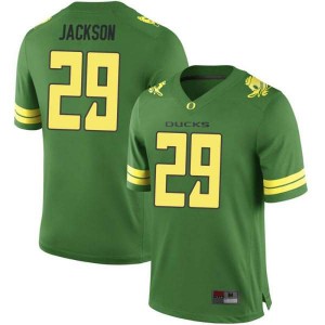 Men University of Oregon #29 Adrian Jackson Green Football Game University Jerseys 867022-446
