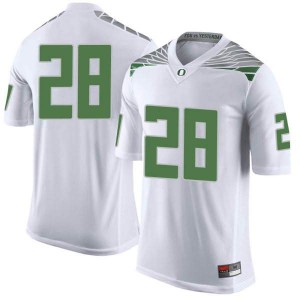Mens UO #28 Andrew Johnson Jr. White Football Limited Official Jersey 997385-843