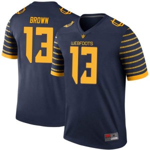 Mens Oregon #13 Anthony Brown Navy Football Legend College Jersey 559680-251