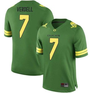 Mens UO #7 CJ Verdell Green Football Game University Jerseys 496680-827
