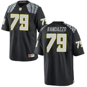 Men University of Oregon #79 Chris Randazzo Black Football Game Embroidery Jersey 526127-466