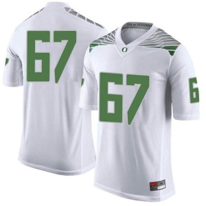 Men's UO #67 Cole Young White Football Limited High School Jersey 303407-703