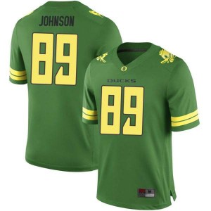Men's Oregon Ducks #89 DJ Johnson Green Football Game Stitched Jersey 939441-184