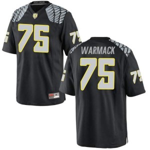 Men Oregon #75 Dallas Warmack Black Football Game University Jersey 219659-278