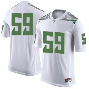 Mens Ducks #59 Devin Lewis White Football Limited Player Jersey 155275-218