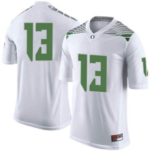 Mens UO #13 Dillon Mitchell White Football Limited High School Jersey 900907-306