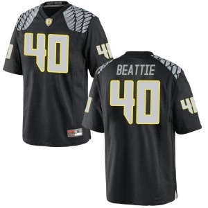 Men's Oregon #40 Harrison Beattie Black Football Game Stitched Jerseys 894459-312