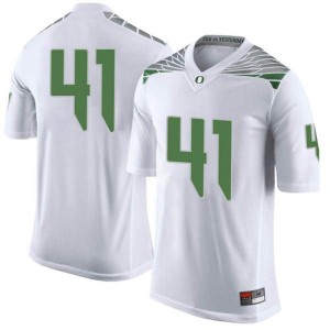 Men's University of Oregon #41 Isaac Slade-Matautia White Football Limited Embroidery Jerseys 526577-303