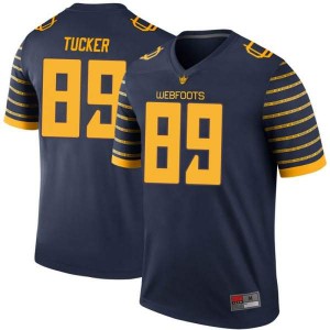 Men Ducks #89 JJ Tucker Navy Football Legend Stitched Jerseys 574001-891
