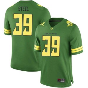 Men University of Oregon #39 Jack Steil Green Football Replica High School Jersey 605503-169