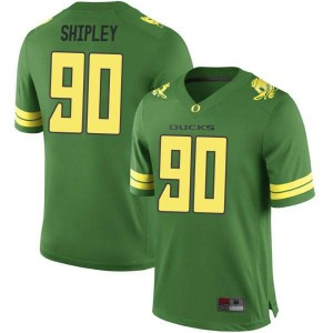 Men University of Oregon #90 Jake Shipley Green Football Replica NCAA Jersey 249194-255
