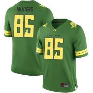 Mens University of Oregon #85 Jaron Waters Green Football Replica Embroidery Jerseys 355306-187