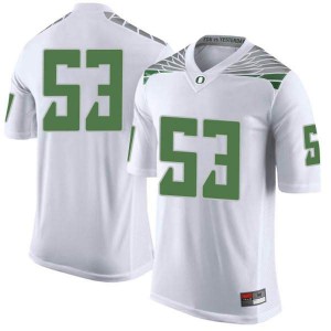 Mens UO #53 Jaylen Smith White Football Limited Official Jerseys 210822-756