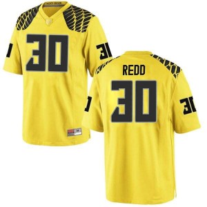 Men's Oregon Ducks #30 Jaylon Redd Gold Football Game Embroidery Jerseys 294321-424