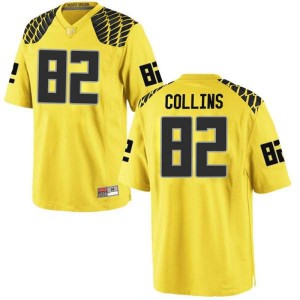 Men UO #82 Justin Collins Gold Football Game Official Jerseys 193183-272