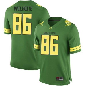 Mens Ducks #86 Lance Wilhoite Green Football Replica NCAA Jersey 475270-181