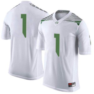 Men's Oregon #1 Noah Sewell White Football Limited Stitch Jerseys 134563-535
