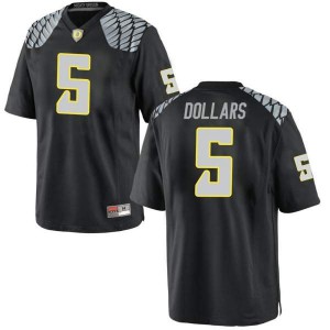 Men Oregon Ducks #5 Sean Dollars Black Football Game Stitched Jerseys 554597-728