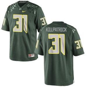 Mens Oregon #31 Sean Killpatrick Green Football Game Stitched Jersey 245799-273
