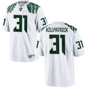 Mens Oregon Ducks #31 Sean Killpatrick White Football Limited Player Jerseys 522266-850