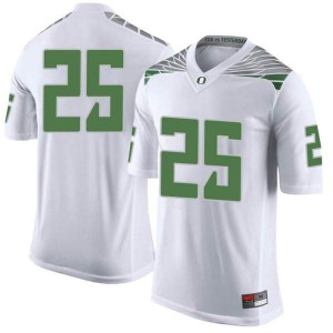 Mens University of Oregon #25 Spencer Curtis White Football Limited Player Jersey 913917-674
