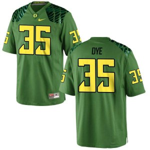 Men's University of Oregon #35 Troy Dye Apple Green Football Authentic Alternate College Jersey 484390-775
