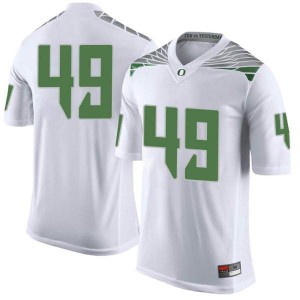 Men Oregon Ducks #49 Tyler Nanney White Football Limited Stitched Jersey 978516-904