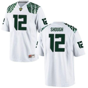 Mens UO #12 Tyler Shough White Football Game Official Jerseys 135096-144