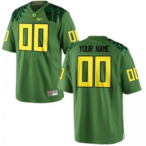 Men UO #00 Customized Apple Green Football Alternate Stitched Jerseys 467507-326