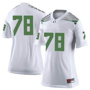 Womens UO #78 Alex Forsyth White Football Limited College Jersey 850644-504