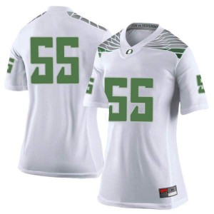 Women Oregon #55 Sampson Niu White Football Limited Stitched Jerseys 899973-945