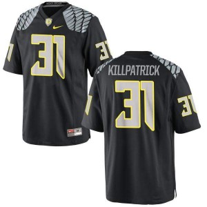 Women's University of Oregon #31 Sean Killpatrick Black Football Replica Official Jerseys 359437-865