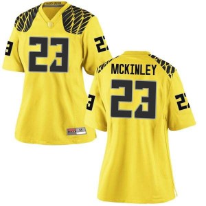 Womens UO #23 Verone McKinley III Gold Football Game Alumni Jersey 962821-228