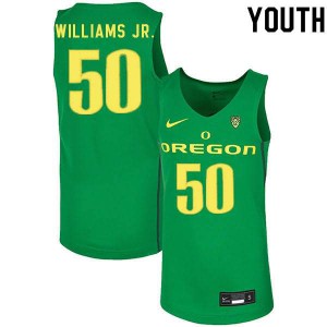 Youth UO #50 Eric Williams Jr. Green Basketball College Jersey 997103-211