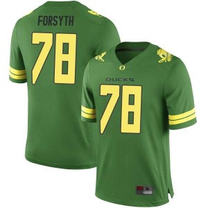 Youth Oregon #78 Alex Forsyth Green Football Game Stitch Jerseys 148535-824