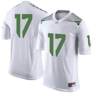 Youth Oregon #17 Cale Millen White Football Limited University Jerseys 283160-509