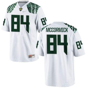 Youth Oregon #84 Cam McCormick White Football Game Stitch Jerseys 674759-401
