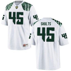 Youth Ducks #45 Cooper Shults White Football Game Football Jerseys 811140-484