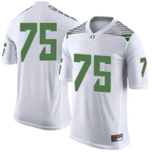 Youth UO #75 Dallas Warmack White Football Limited Football Jersey 480602-786