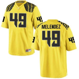 Youth Oregon Ducks #49 Devin Melendez Gold Football Game Stitched Jerseys 511317-115
