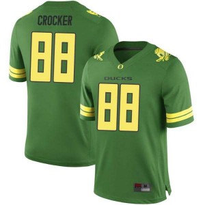Youth Ducks #88 Isaah Crocker Green Football Game Football Jersey 716006-818